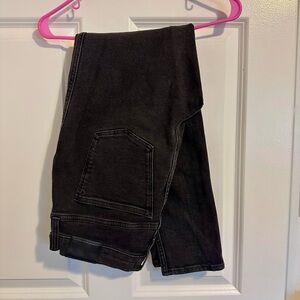 Madewell black high rise skinny jeans